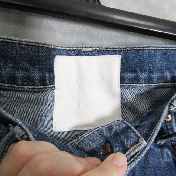 MOTHER Superior The Insider Ankle Blue Denim Jeans Women's Size 28 - Picture 3 of 12